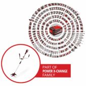 Kép 2/11 - Einhell Aggilo 36/255 BL-Solo akkus fűkasza, 2x18V, 30cm (akku és töltő nélkül), Power X-Change