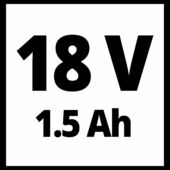 Kép 11/18 - Einhell TE-CD 18/2 Li Kit Akkus fúró-csavarozó 18V 1,5Ah Power X-Change