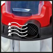 Kép 6/21 - Einhell TC-VC 18/20 Li S-Solo akkus száraz-nedves porszívó, 18V, 8kPa (akku és töltő nélkül), Power X-Change