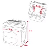 Kép 7/14 - Einhell TE-COL 18/27 Li-Solo akkus hűtőláda PXC