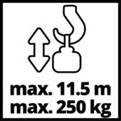 Kép 9/13 -  Einhell TC-EH 500 drótköteles emelő, csörlő, 230V, 800W