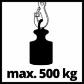 Kép 13/13 -  Einhell TC-EH 500 drótköteles emelő, csörlő, 230V, 800W