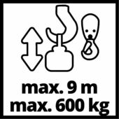 Kép 3/11 - Einhell TC-EH 600 drótköteles emelő, 1.5kW, 600kg