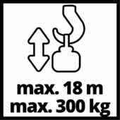 Kép 4/11 - Einhell TC-EH 600 drótköteles emelő, 1.5kW, 600kg