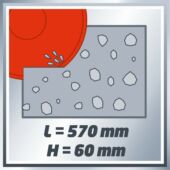 Kép 10/11 - Einhell RT-SC 570 L Kő- és Téglavágógép 250mm / 1500W