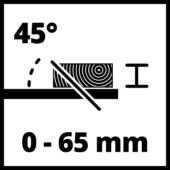 Kép 9/11 - Einhell TC-TS 2025/3 eco Asztali körfűrész 1800W