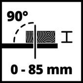 Kép 10/11 - Einhell TC-TS 2025/3 eco Asztali körfűrész 1800W