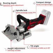 Kép 3/9 - Einhell TE-BJ 18 Li-Solo akkus lamellázógép, 18V (akku és töltő nélkül), Power X-Change