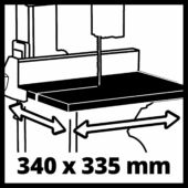 Kép 3/14 - Einhell TC-SB 245 L szalagfűrész 400W, 245mm