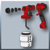 Kép 5/11 - Einhell TC-SY 600 S festékszóró pisztoly, félig telepített, 600W, 800ml