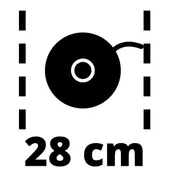 Kép 3/9 - Einhell GE-CT 18/28 Li-Solo akkus fűszegélynyíró, 28cm, 18V (akku és töltő nélkül), PXC