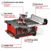 Kép 3/7 - Einhell TP-CC 10 T asztali körfurész, 254 mm, 2000W