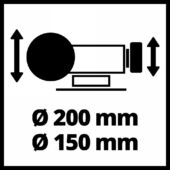 Kép 10/11 - Einhell TC-WD 200/150 száraz-nedves köszörű, 220-240V, 250W