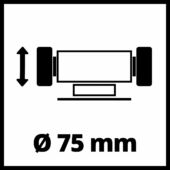 Kép 9/13 - Einhell TC-XG 75 Kit kettős köszörű szett, 220-240V, 150W