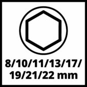 Kép 8/15 - Einhell TC-PW 340 légkulcs 1/2&quot; 340Nm