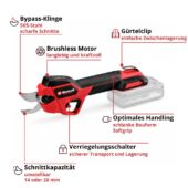 Kép 11/13 - Einhell Professional GP-LS 18/28 Li BL-Solo akkus ágvágó, PXC