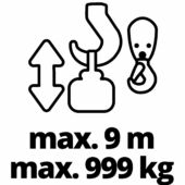 Kép 8/13 - Einhell TC-EH 1000 elektromos csőrlő 1.6kW, 9-18m