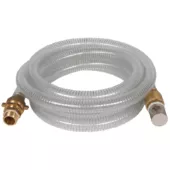 Kép 1/7 - Einhell szívótömlő, sárgaréz csatlakozóval, 4m