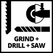 Kép 14/17 - Einhell TE-TK 18/3 Li Kit (JS+CD+AG) akkus szerszámgép szett, 1x4.0Ah akkuval és töltővel