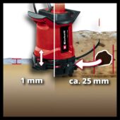 Kép 2/8 - Einhell PXC GE-DP 18/25 LL Li-Solo akkus szennyvízszivattyú, 18V (akku és töltő nélkül)