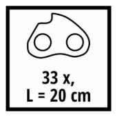 Kép 2/4 - Einhell Fűrészlánc 20cm 1,1 33T 3/8 (FORTEXXA 18/20 TH-hoz) láncfűrész tartozék