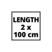Kép 2/4 - Einhell vezetősín körfűrészhez, alu, 2x100cm
