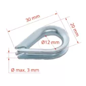 Kép 2/4 - Farmsystem Gyűrűs csatlakozó 2-4 mm-es vezetékekhez