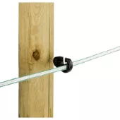 Kép 2/3 - Villanypásztor szigetelő Vezeték Kordon Szalag 20mm-Ig 25 Db/Cs Fekete