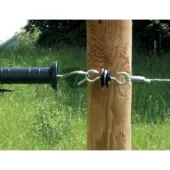 Kép 4/4 - Kerbl Villanypásztor kapuakasztó facsavaros 10 db/csomag