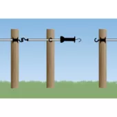 Kép 1/3 - Villanypásztor szigetelő E-Line komplett kapu 3-6 méterig, elasztikus zsinórral