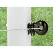 Kép 3/3 - Kerbl Villanypásztor Ringszigetelő Metrikus Menettel M6x80mm 25 Db/Cs