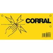 Kép 1/2 - Villanypásztor figyelmeztető Tábla Corral