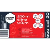 Kép 3/4 - Farmsystem ECO SAIL 20 villanypásztor szalag, fehér, 9  /m, 90kg, 200m, 20mm