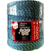 Kép 1/3 - Farmsystem HORIZONT 6 villanypásztor vezeték, 1000m, 4,2mm, 0,163ohm/m, 219 kg, kék-fehér