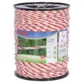 Kép 1/2 - Corral Profi villanypásztor vezeték, 6mm, 500m, piros-fehér, 0.31ohm/m, 350 kg