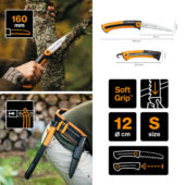 Kép 2/6 - Fiskars Xtract kerti fűrész SW73 - S méret