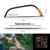 Kép 4/7 - Fiskars 24” keretes fűrész (61 cm) SW31