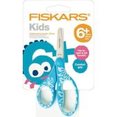 Kép 2/5 - Fiskars gyermekolló, 12 cm, türkiz rózsaszín virág motívummal 1