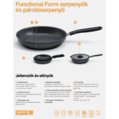 Kép 3/3 - Fiskars FF Rozsdamentes acél párolóserpenyő fedővel