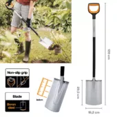 Kép 3/7 - Fiskars Xact ásólapát, 120cm