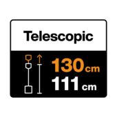 Kép 7/13 - Fiskars Xact teleszkópos hegyes ásó, 110-130cm