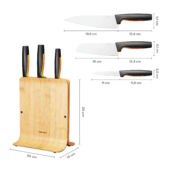 Kép 3/4 - Fiskars Functional Form Késblokk Bambusz-3 késes