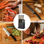 Kép 5/7 - Fiskars Functional Form késblokk, 5 késes, műanyag