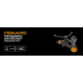 Kép 4/6 - Fiskars örvényes esőztető, fémből, kerekekkel 1