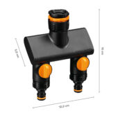 Kép 5/6 - Fiskars Comfort, két utas csatlakozó, (On/Off) 