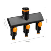 Kép 4/6 - Fiskars Comfort, két utas csatlakozó, (Be/Ki )