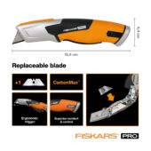Kép 2/6 - Fiskars CarbonMax biztonsági pengekés 