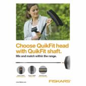Kép 4/5 - Fiskars QuikFit lombseprű fej (S) méret
