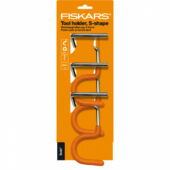 Kép 2/3 - Fiskars Solid szerszámtároló, S alakú, 11.5x32.5x8cm, 3db