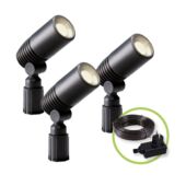 Kép 1/3 - Garden Lights Alder szett, 3db spotlámpa, led, meleg fehér A+